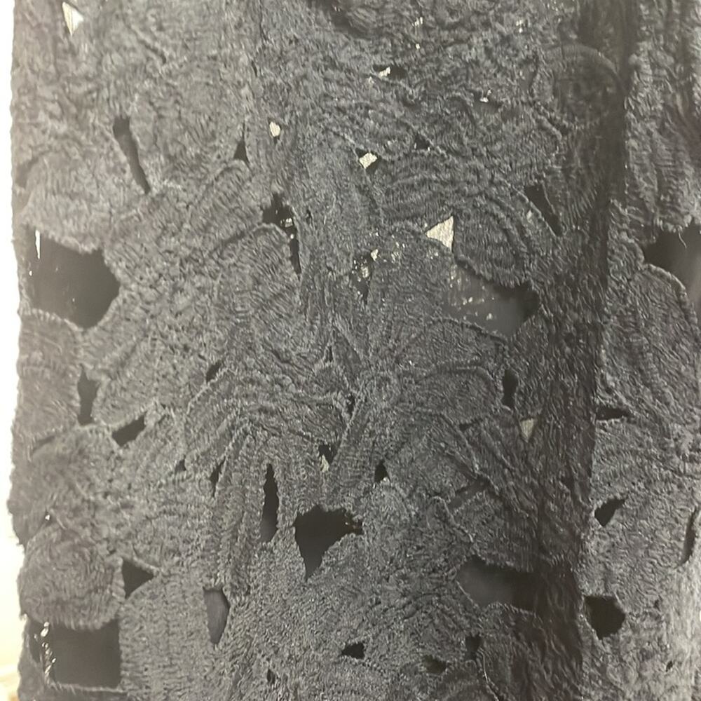 Purple Snow Black Lace Overlay Blouse Medium - Picture 11 of 11